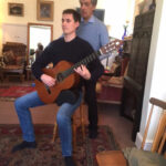 Photograph of Peter Ribeaux teaching the Alexander Technique to a musician at Centre for the Alexander Technique