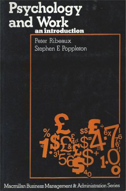 Psychology and Work book cover